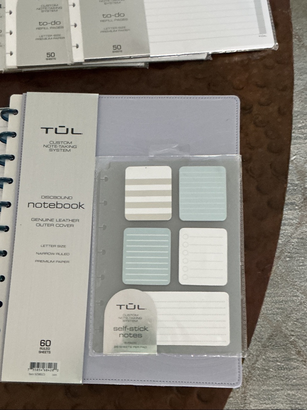 TOL Refillable Disc-Bound Notebook & Planner Inserts — White, Light Green, Navy - Picture 5 of 6